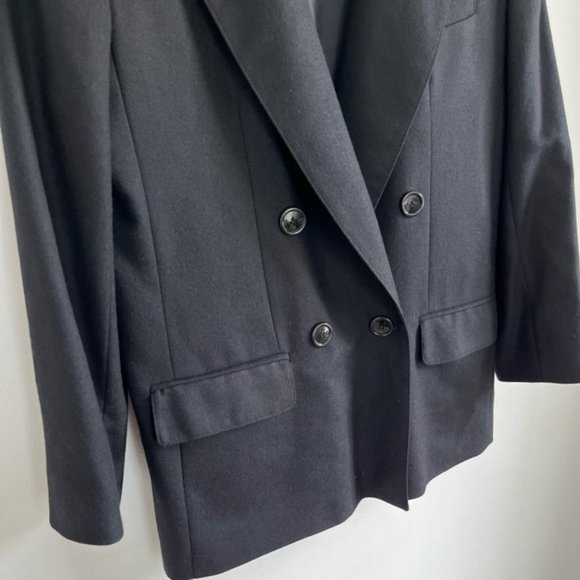 Vintage Double Breasted Wool Tailored Blazer - Picture 5 of 15